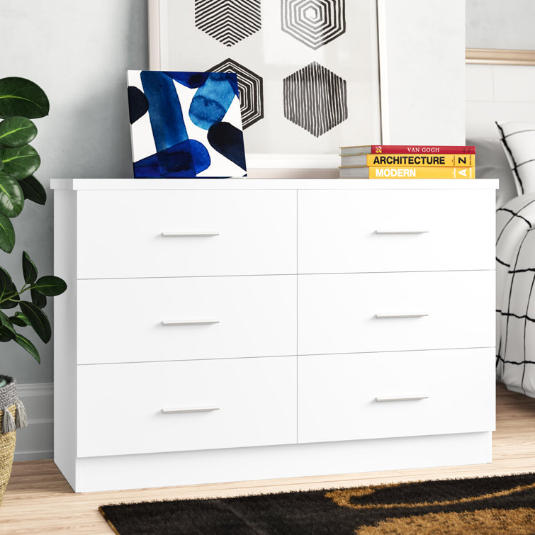 Eva 6 Drawer 112Cm W Double Dresser